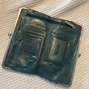 HOBO Teal Leather Wallet